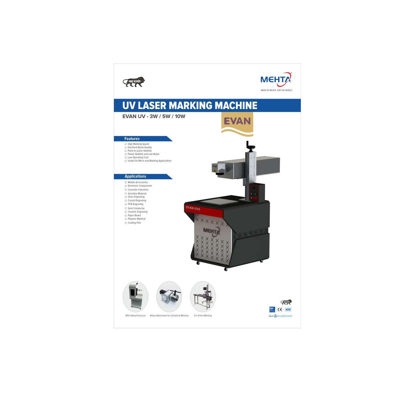 MEHTA EVAN UV LASER MARKER GPOUP