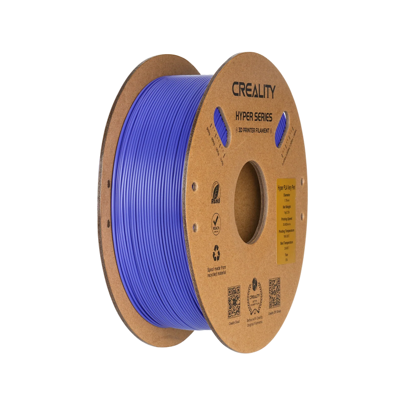 Creality Hyper PLA violeta toņa  premium augstas kušanas temperatūras  kvēldiegs. Diametrs 1, 75 mm. kartona spoles svars 1 kg
