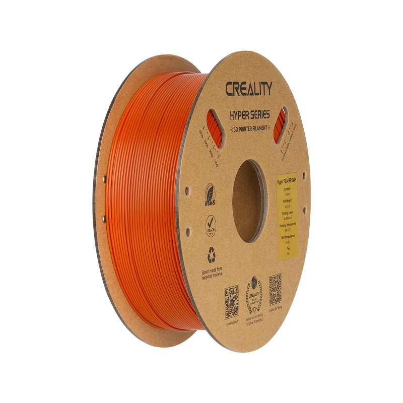 Creality Hyper PLA brūns premium tipa augstas kušanas temperatūras  kvēldiegs. Diametrs 1, 75 mm. kartona spoles svars 1 kg