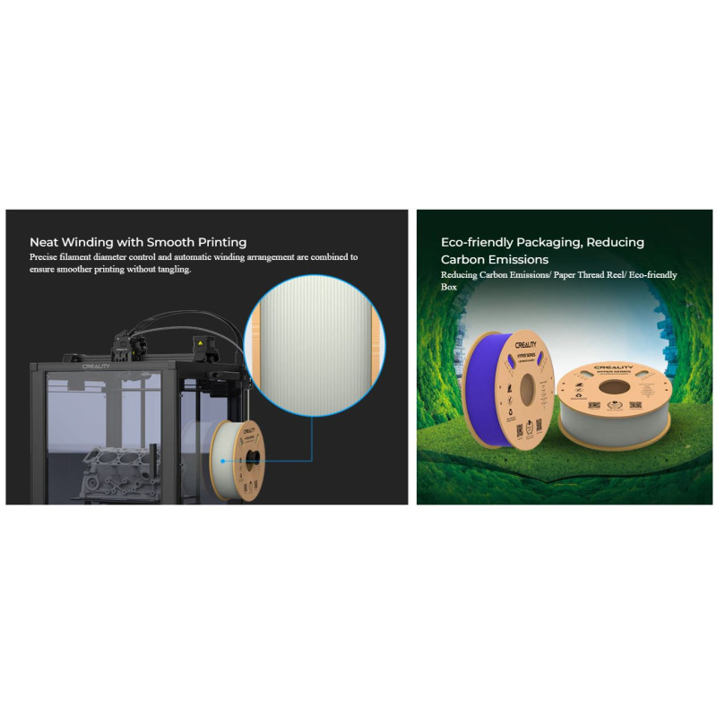 Creality Hyper PLA sarkans premium tipa augstas kušanas temperatūras  kvēldiegs. Diametrs 1, 75 mm. kartona spoles svars 1 kg