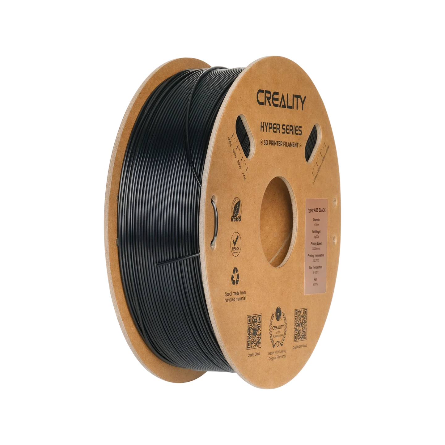 Creality Hyper ABS is a material for professionals. It is designed to combine the strength of ABS filament with high-speed print