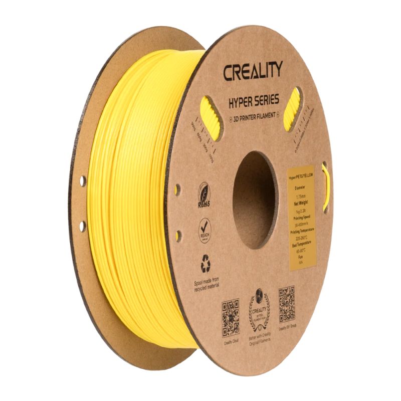 Hyper PETG ir izstrādāts, lai novērstu tradicionālā PETG trūkumus – lēnu sastingšanu. Kvēldiega d 1.75 mm. Spoles svars 1 kg.