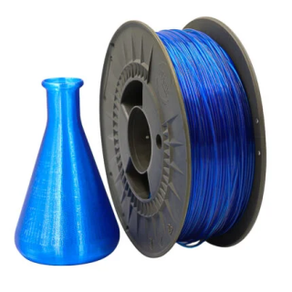 PETG filaments have impact resistance combined with flexibility, as well as good resistance to temperature, chemical compounds.