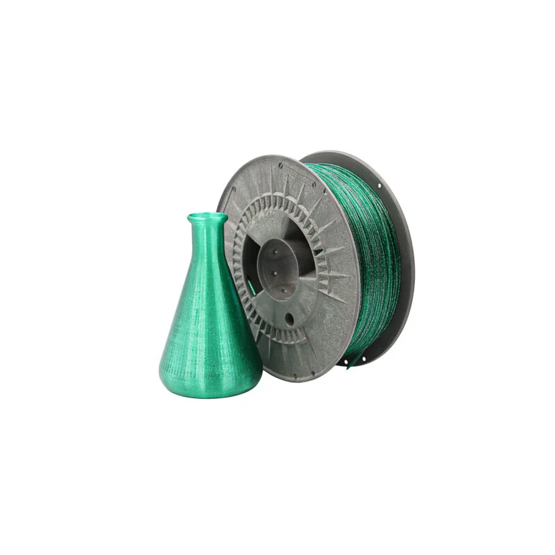 Šis uz PETG bāzes veidotais Galaxy zaļa toņa kvēldiegs, ar spožu pigmentu piedevu, rada valdzinošu mirdzumu modeļiem.