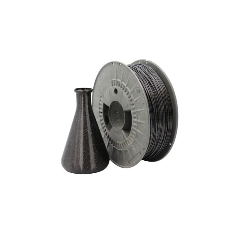 Šis uz PETG bāzes veidotais Galaxy melna toņa kvēldiegs, ar spožu pigmentu piedevu, rada valdzinošu mirdzumu modeļiem.