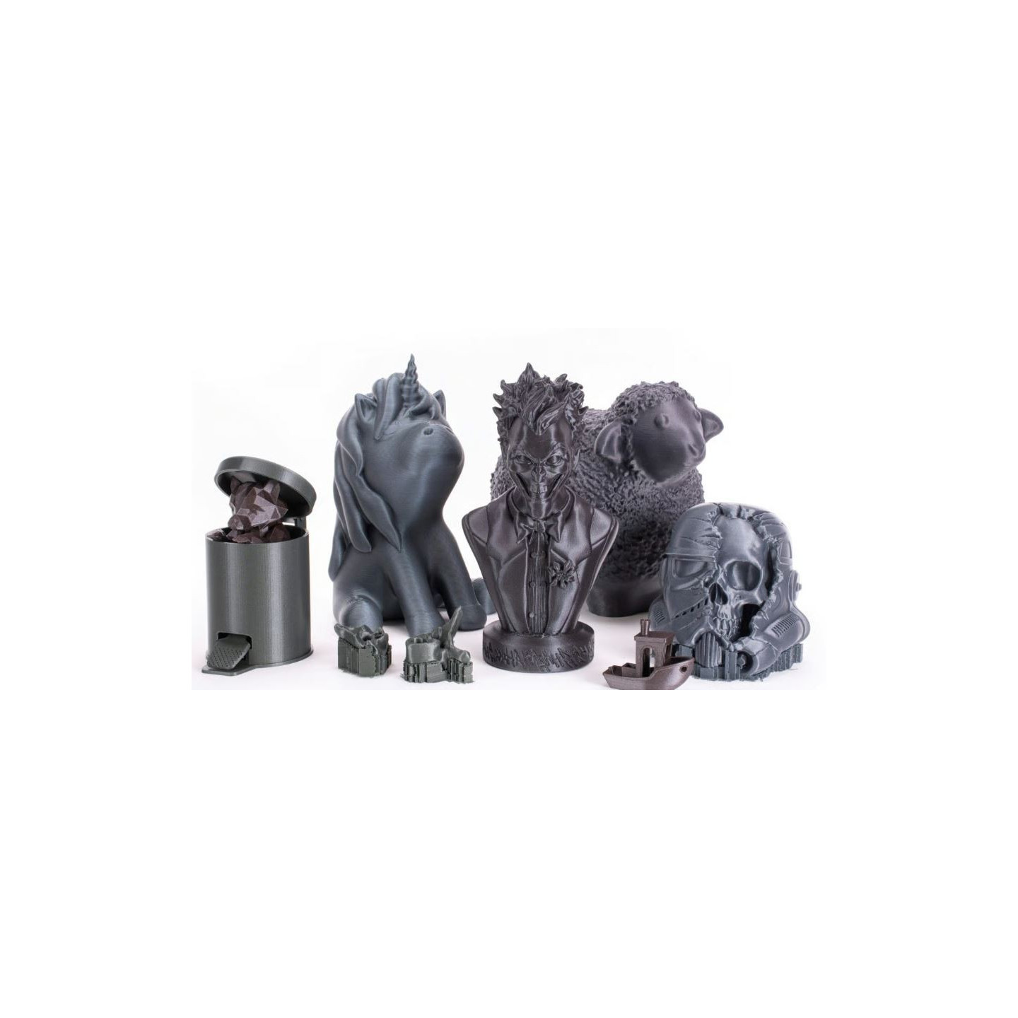 R-PLA Recycled random is produced from plastic waste. According to its technical parameters, it is very close to standard PLA,