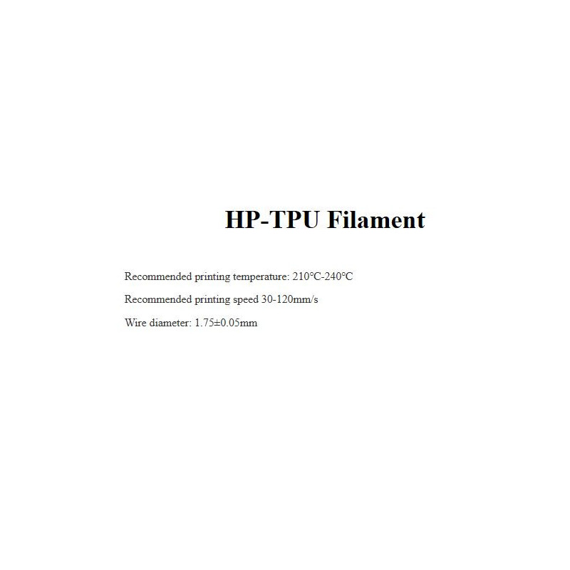 Creality HP-TPU ir elastīgs inženiertehniskais materiāls ārtelpas lietām, tas izstrādāts , lai nodrošinātu ātrgaitas druku.