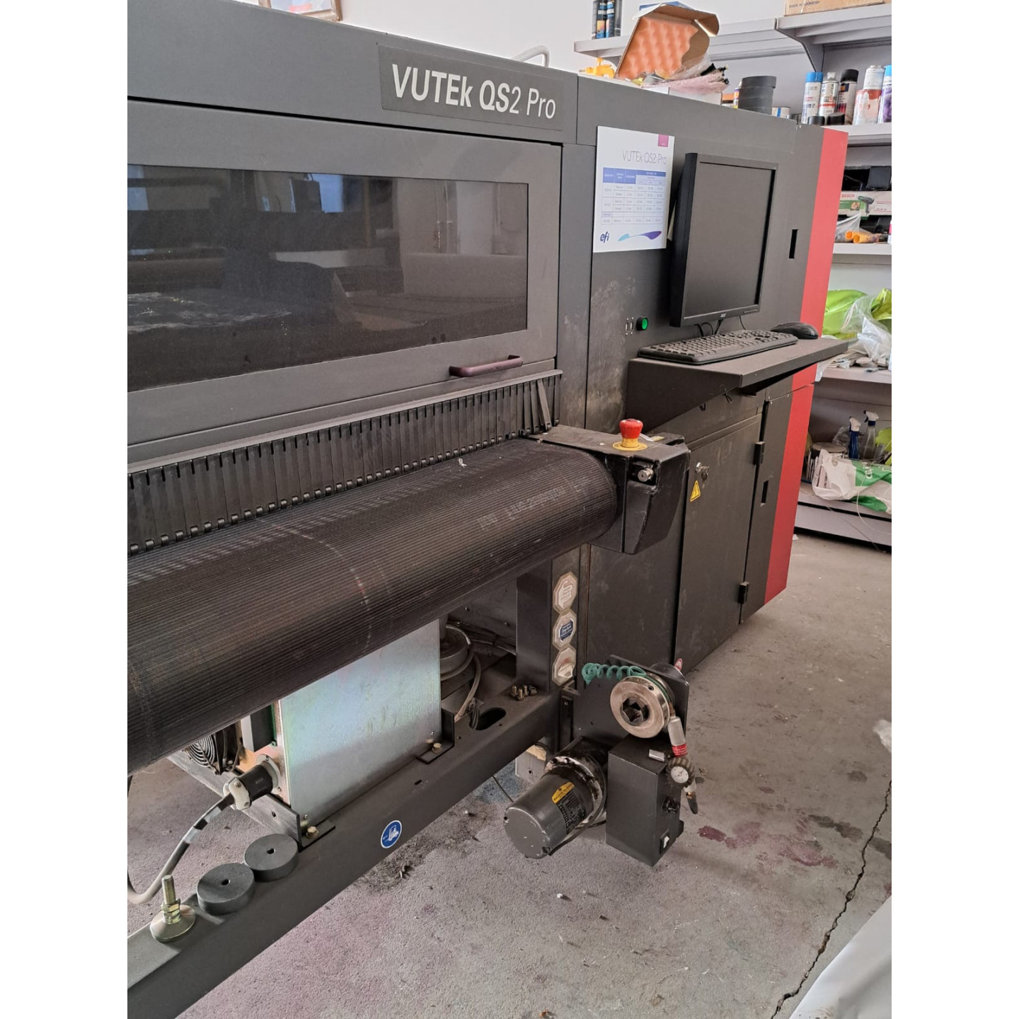 Used - EFI VUTEK QS2 Pro production-level UV printer with server EFI Fiery XF RIP