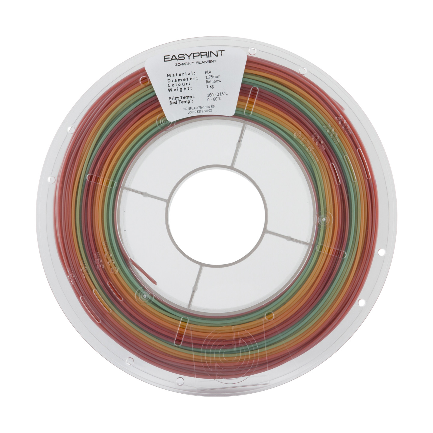 EasyPrint PLA - 1.75mm - 1 kg - Rainbow