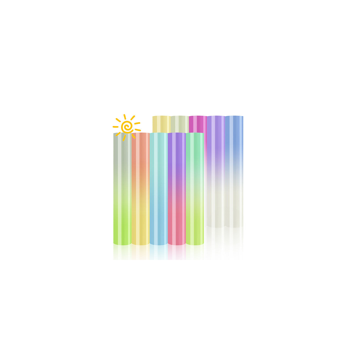 xTool Sun Color Changing Heat Transfer Vinyl - 20-pack