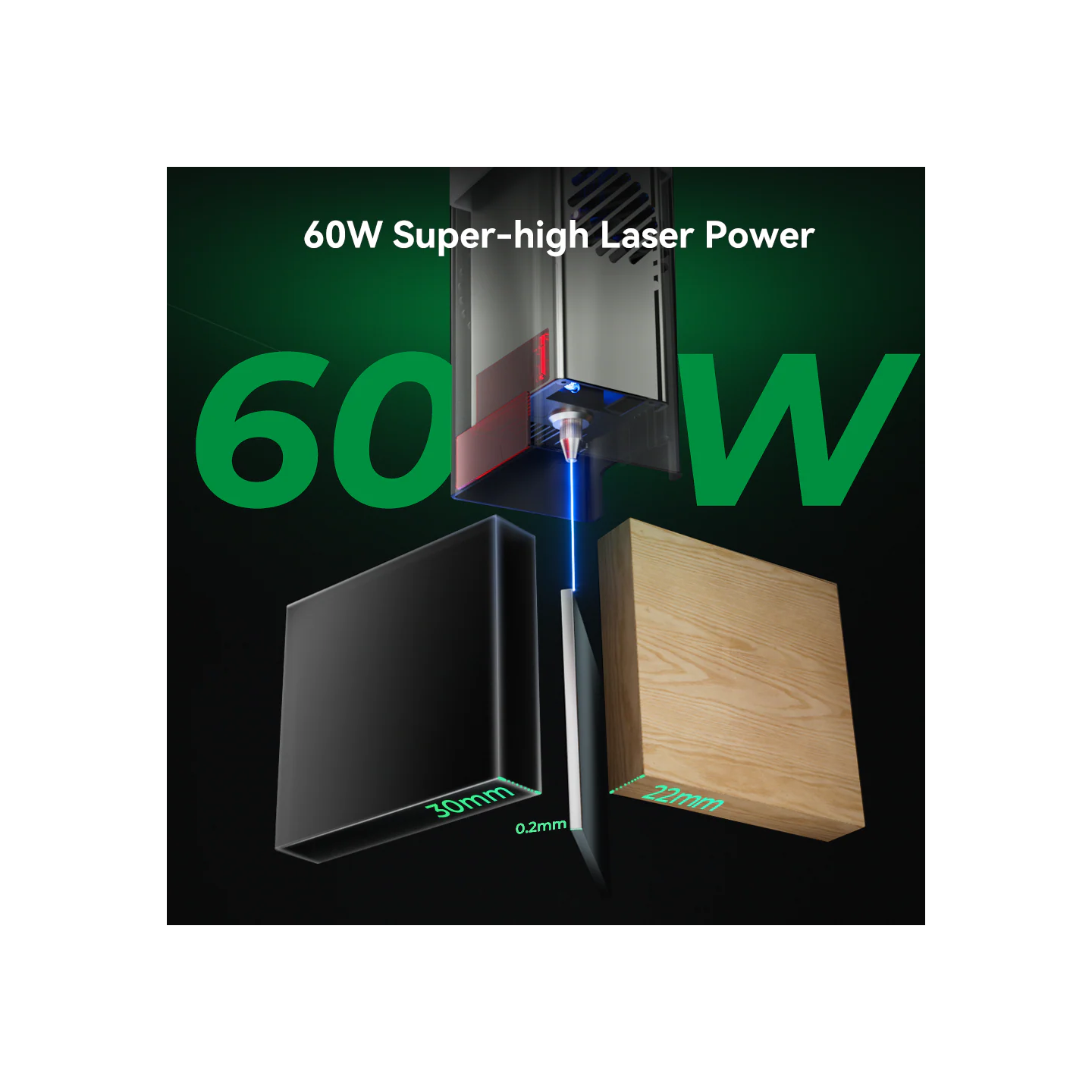 Creality Falcon2 60W Lāzergarvieris