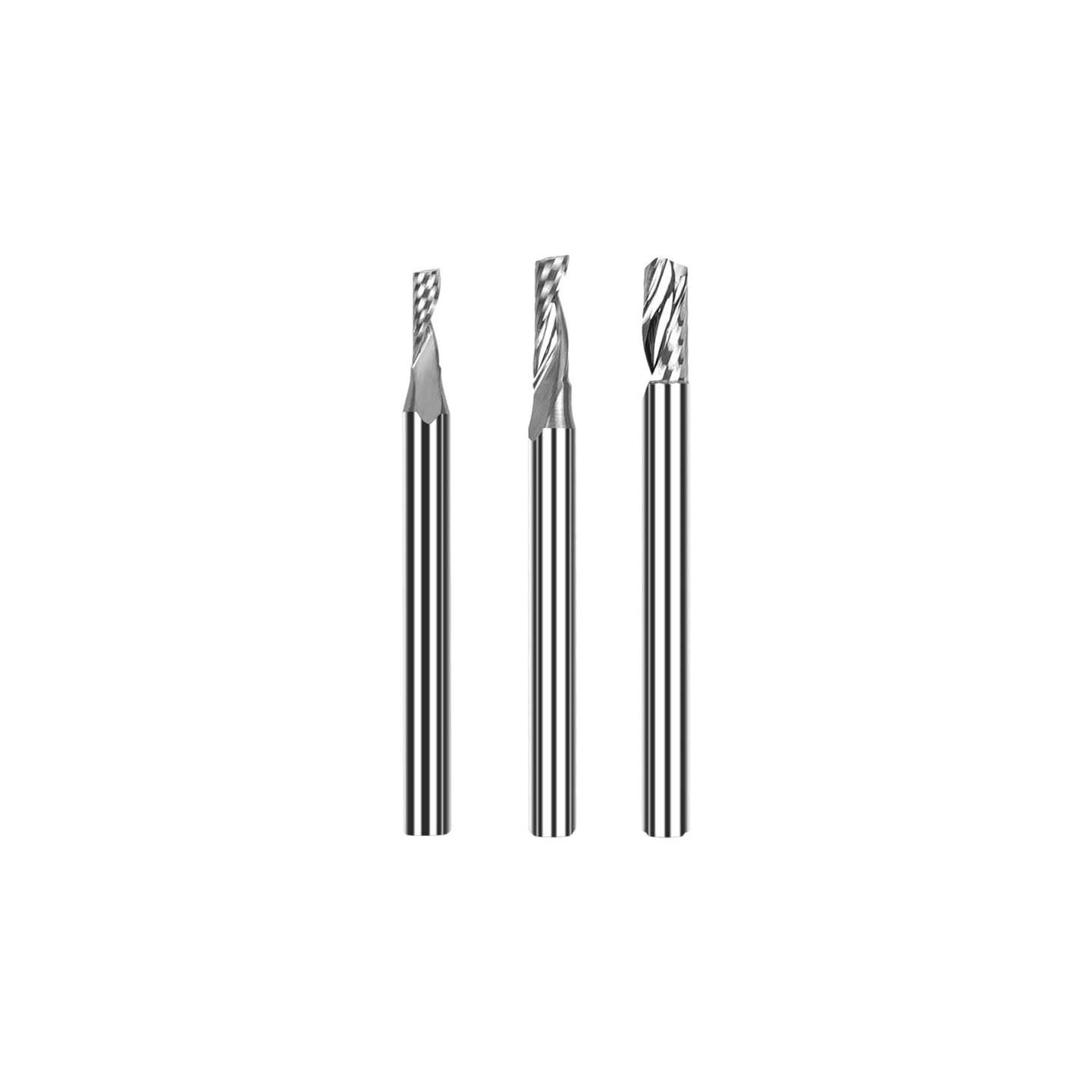 TwoTrees HRC55 3.175mm Carbide End Mill Cutter for CNC- 3pcs