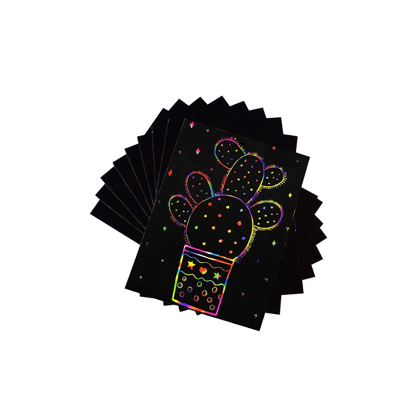 TwoTrees A4 colorful scratch paper (10 pieces)