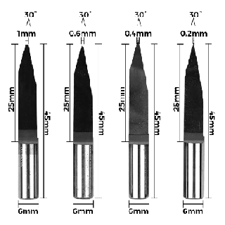 TwoTrees 6-shank CNC flat bottom sharp knife