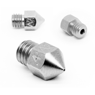 Micro Swiss - MK8 0,40mm Plated A2 Tool Steel Wear Resistant Nozzle