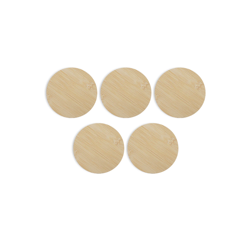 AlgoLaser Round Bamboo Coaster 5 pcs