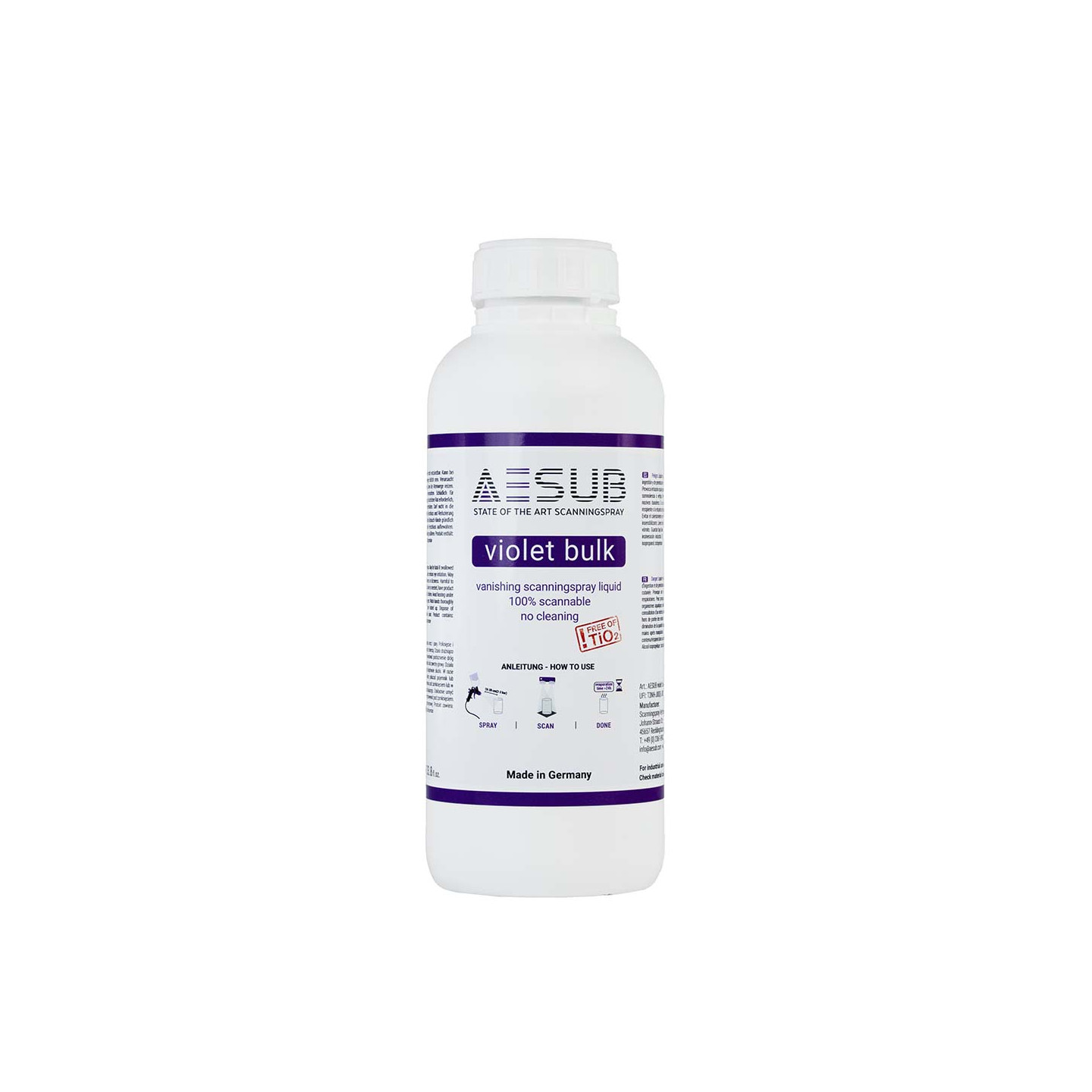 AESUB Violet - Spray Gun Solution Scanning Spray - 1000 ml