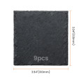 AlgoLaser Square Slate Coaster (9 pcs)