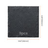 AlgoLaser Square Slate Coaster (9 pcs)