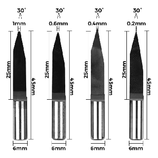 TwoTrees 6-shank CNC flat bottom sharp knife