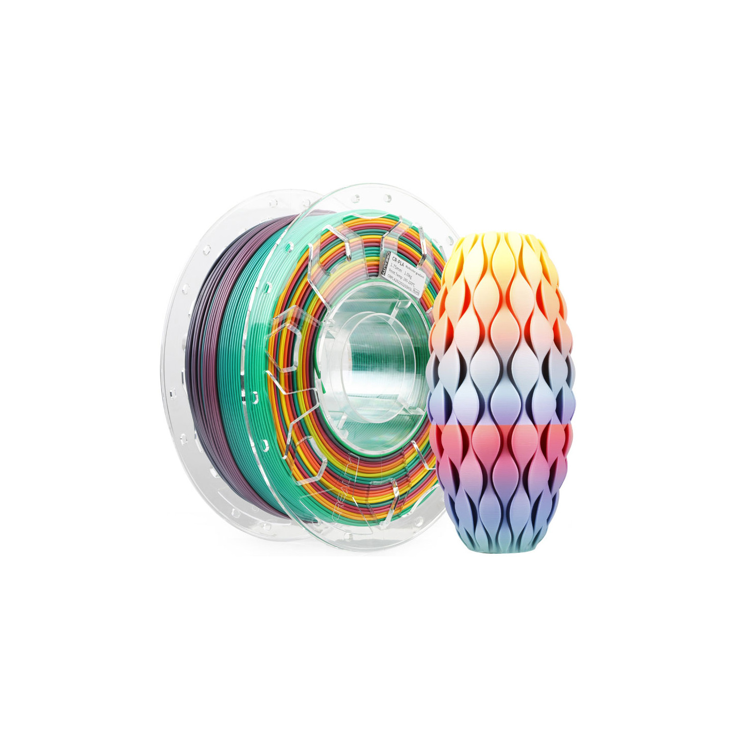 Creality CR-PLA Filament - 1.75 mm - 1 kg - Rainbow