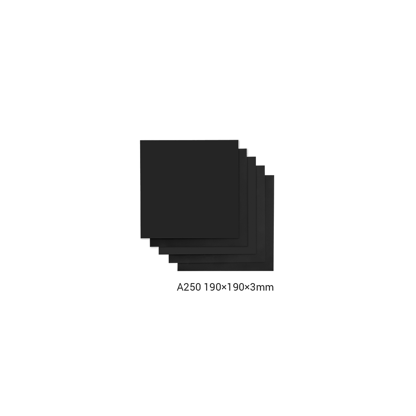 Frosted Acrylic Sheet for Snapmaker 2.0 / 190 × 190 × 3mm / 5-Pack