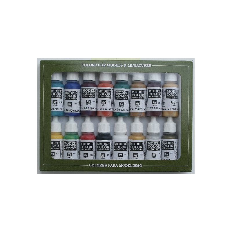 Vallejo Acrylic Model Color Set Ancient/Medieval (16)