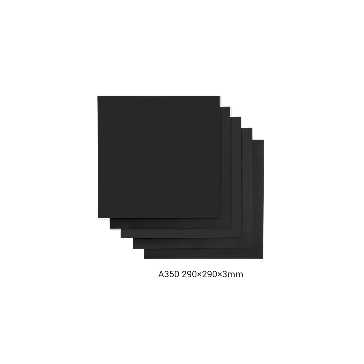 Frosted Acrylic Sheet for Snapmaker 2.0 / 290 × 290 × 3mm / 5-Pack