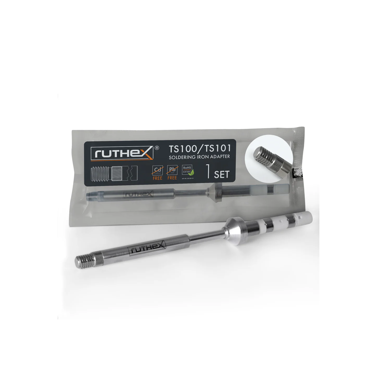Ruthex TS100 / TS101 / PINECIL Soldering Tips Adapter
