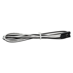 2P color black and white cable length 80cm, one end 2.54 DuPont female 2P, one end DuPont female 1Px2