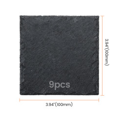 AlgoLaser Square Slate Coaster (9 pcs)