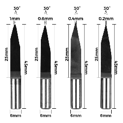 TwoTrees 6-shank CNC flat bottom sharp knife