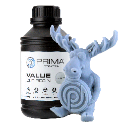 PrimaCreator Value UV / DLP Resin - 500 g - Light Grey
