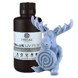PrimaCreator Value Water Washable UV Resin - 500 g - Light Grey