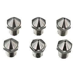 Flashforge Creator 3 Pro / Creator 4 Steel Nozzle Set - 0.4/0.6/0.8 mm - 6-pack
