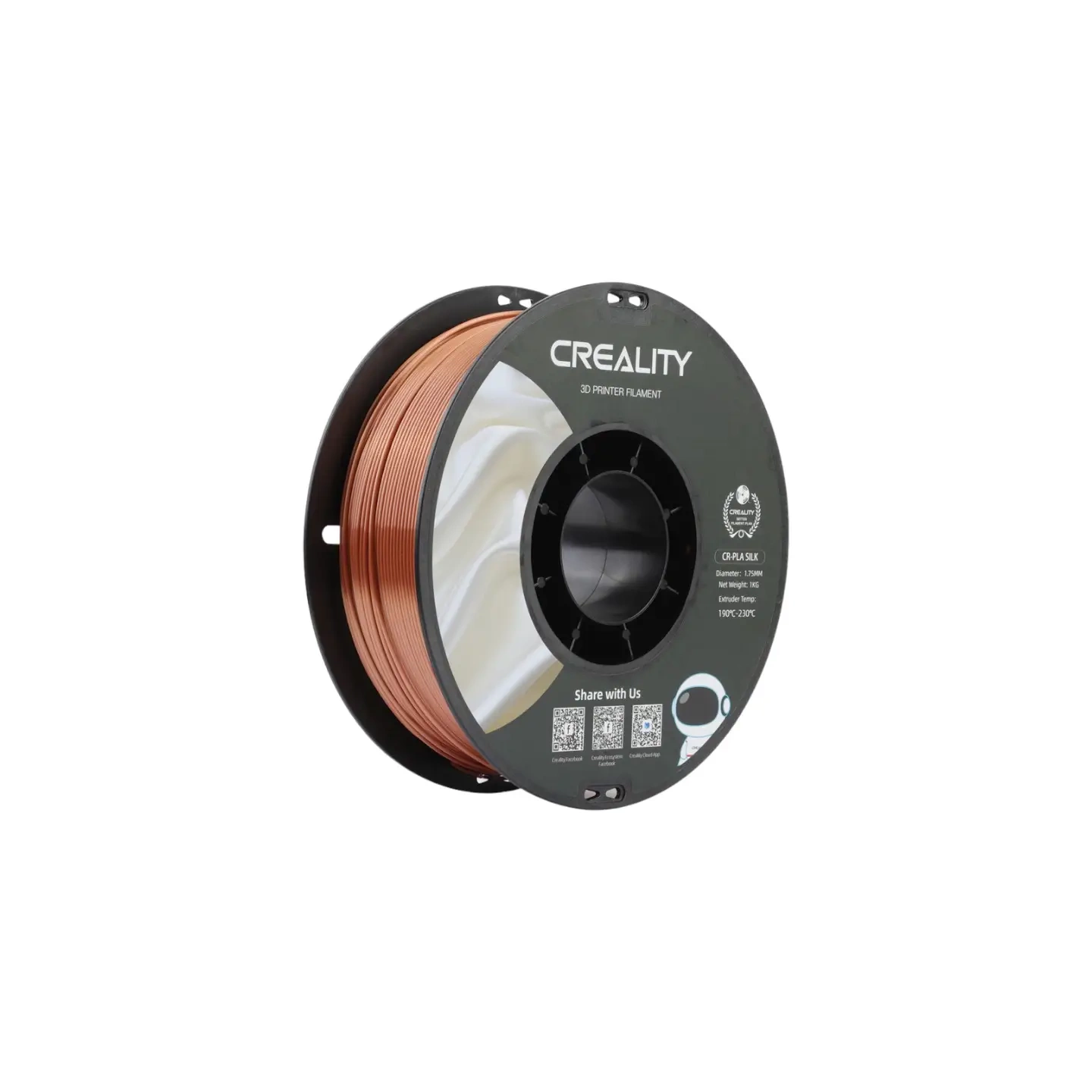 CR-Silk PLA Filament Creality (Red Copper)