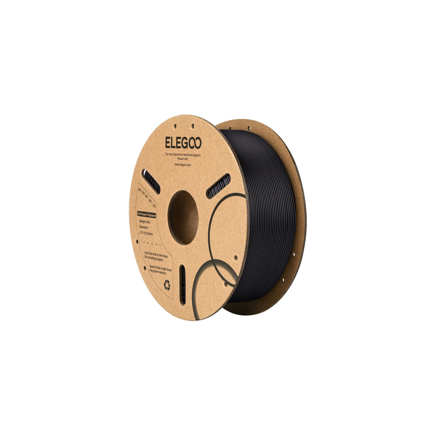 ELEGOO PLA-CF Filament (Black)