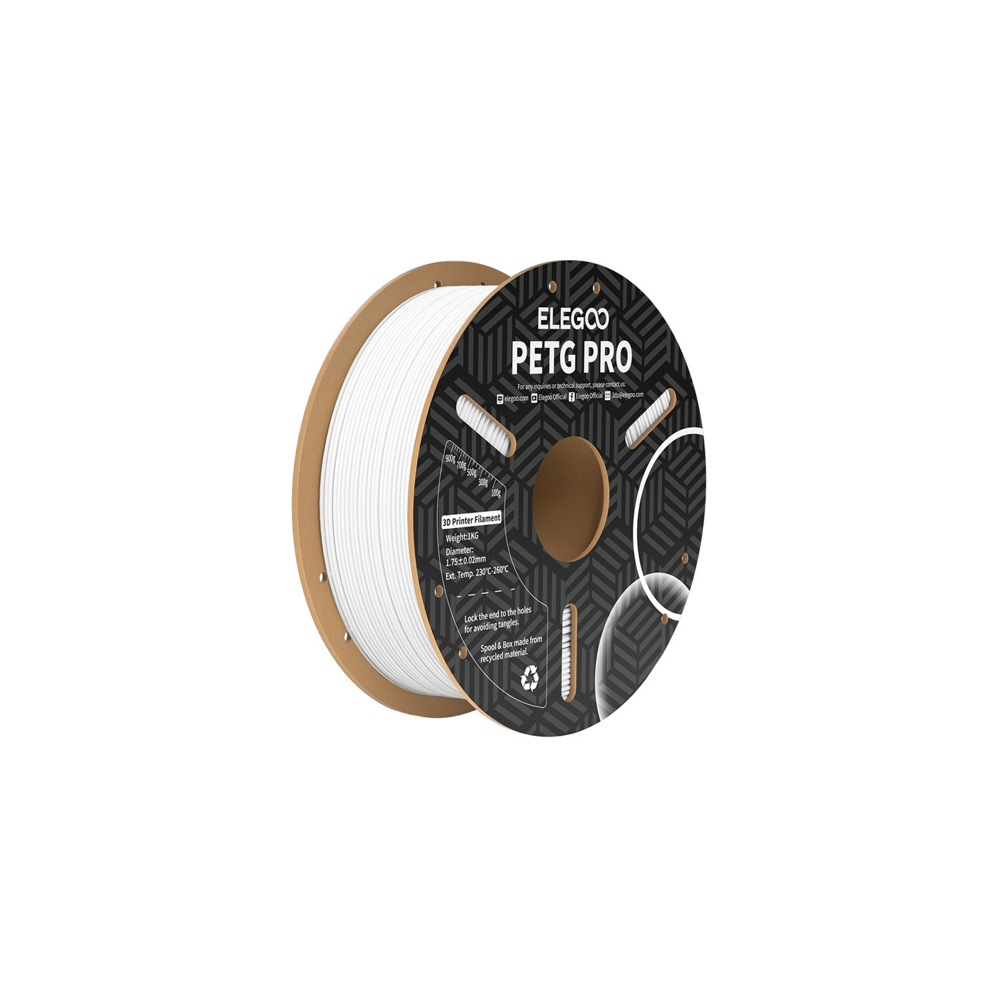 ELEGOO PETG Pro Filament (White)