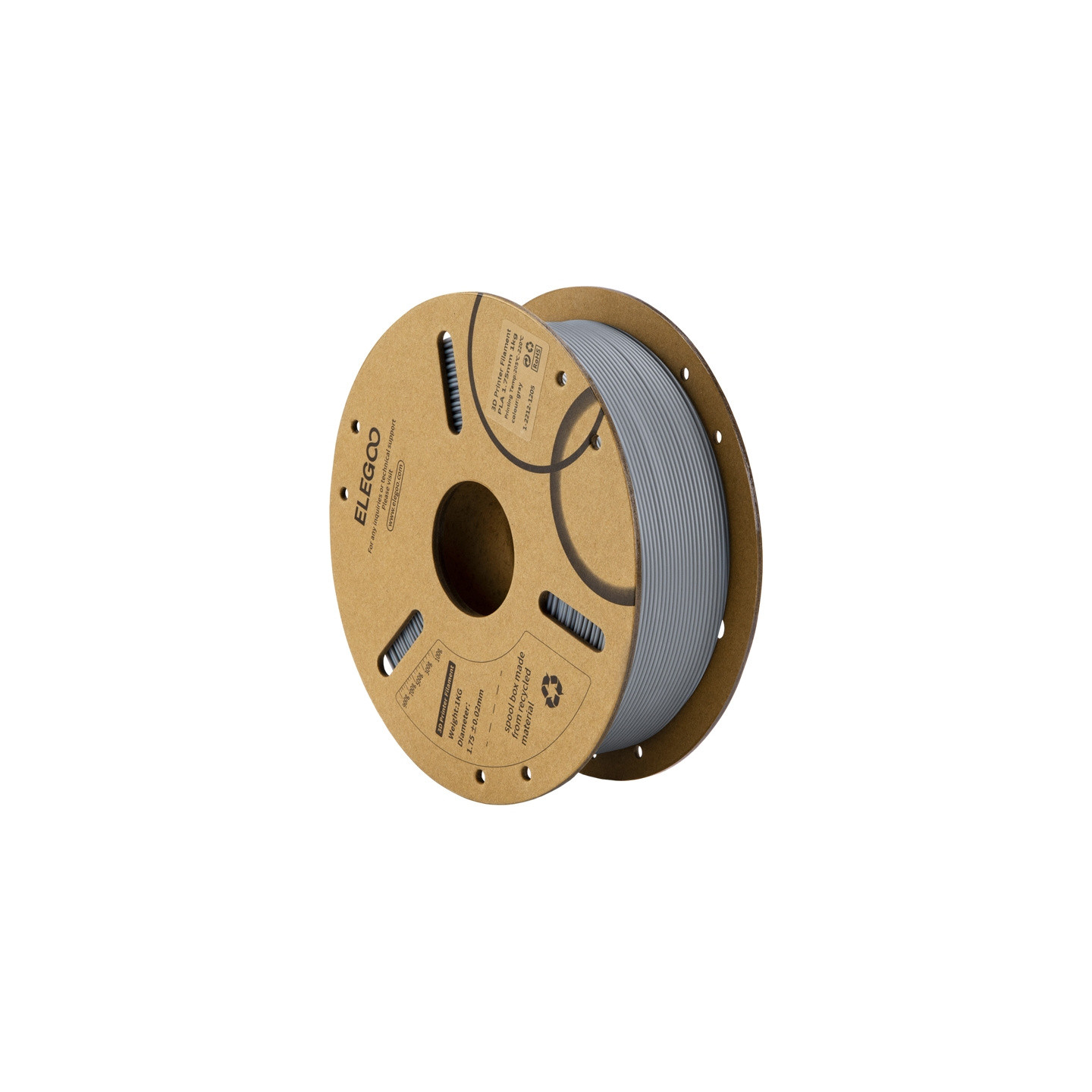 Filament PLA ELEGOO (Szary)