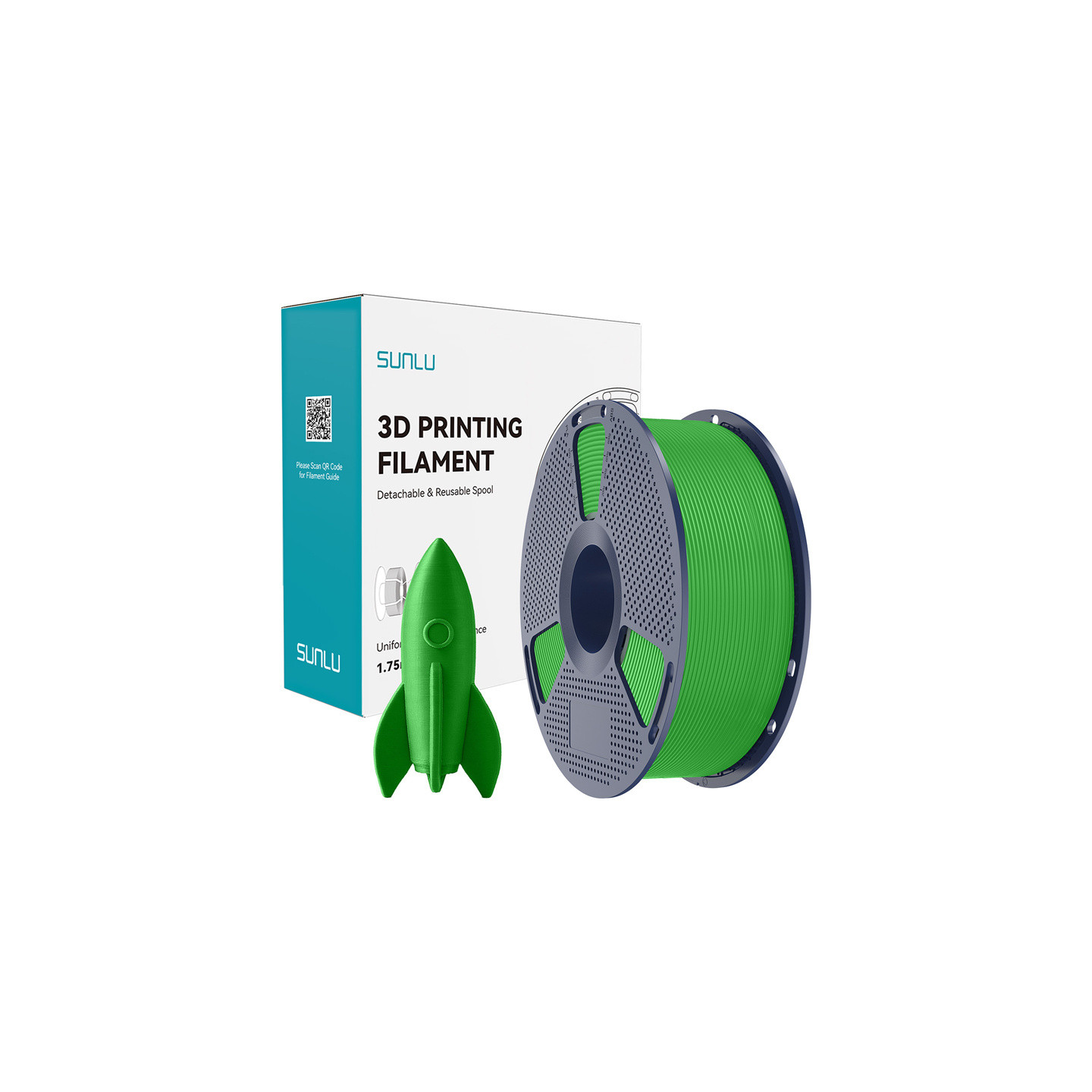 Filament Sunlu PLA High-Speed Zielony