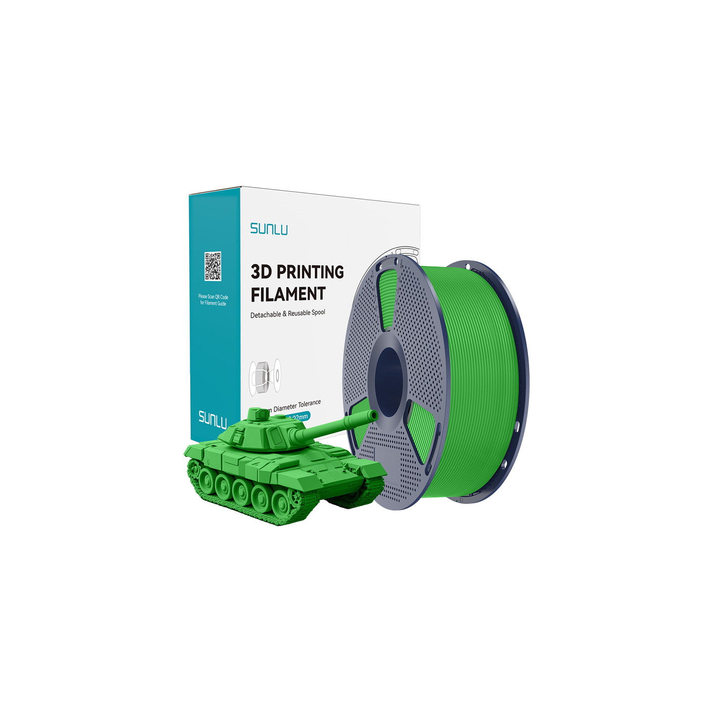 Filament Sunlu PLA+ High-Speed Zielony