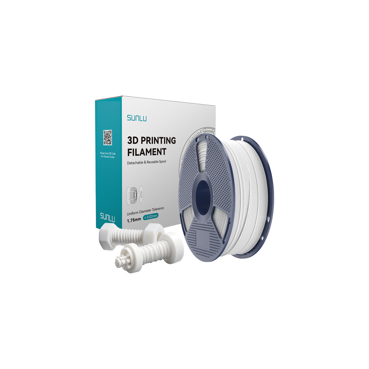 Sunlu High-Speed ABS Filament (White)