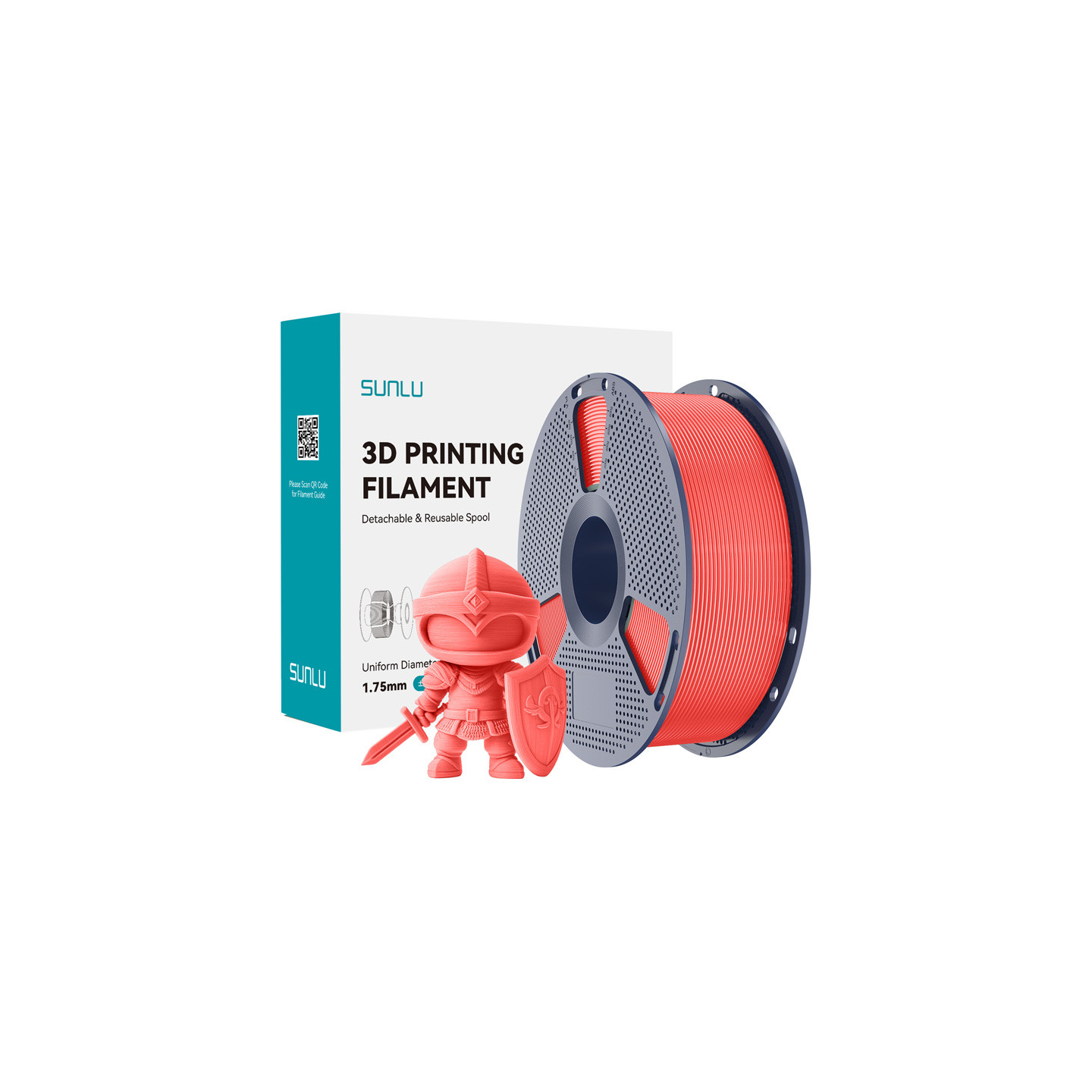 Sunlu PLA+ Filament (Cherry)