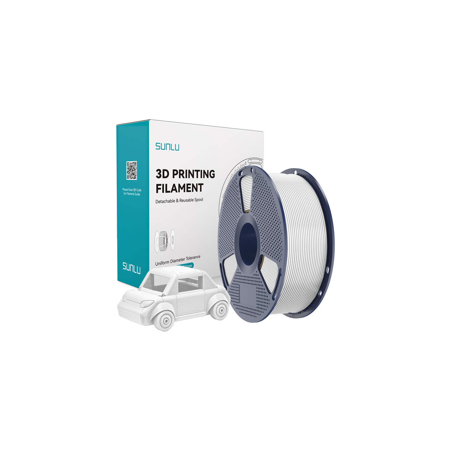 Sunlu PETG Filament (White)