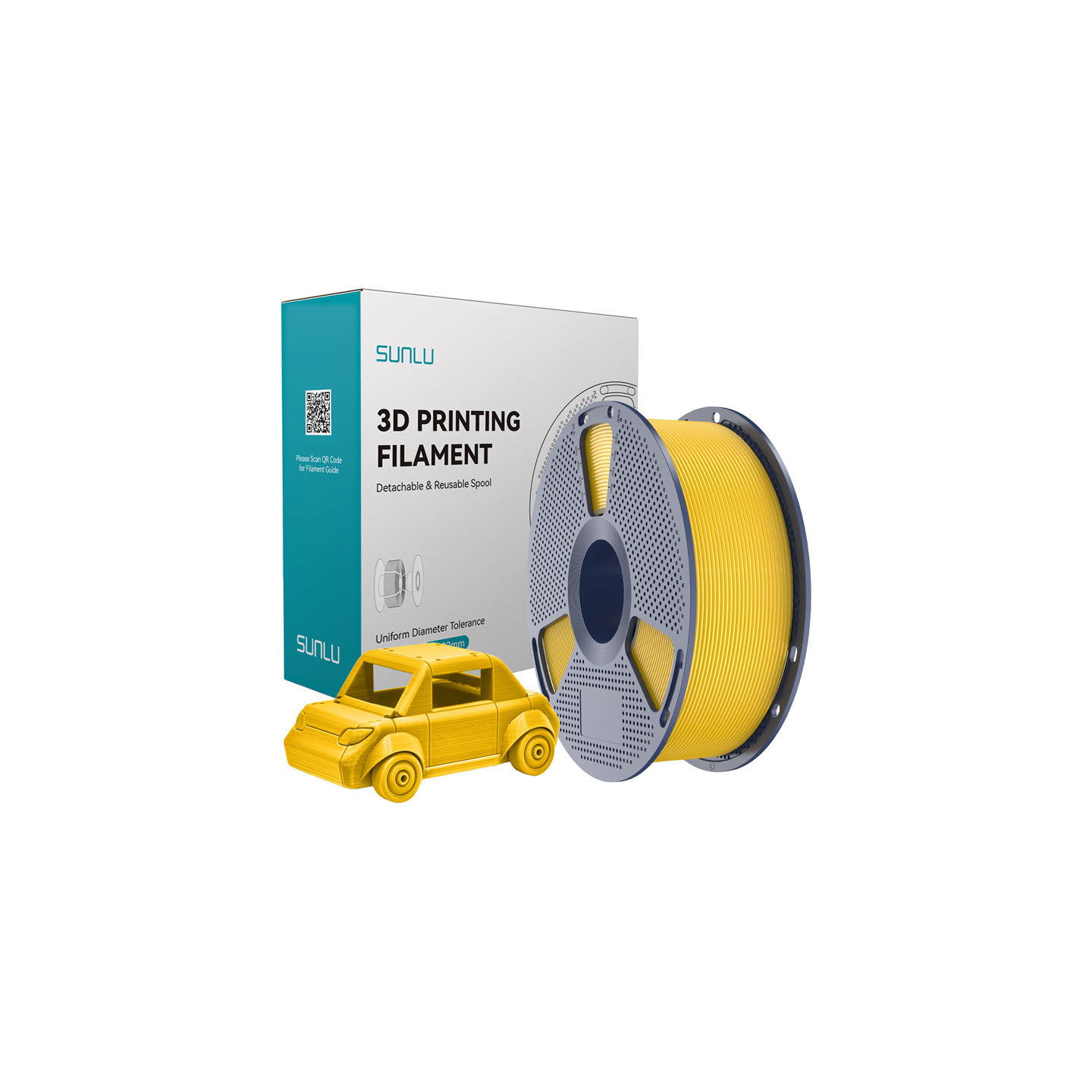 Sunlu PETG Filament (Bright Yellow)