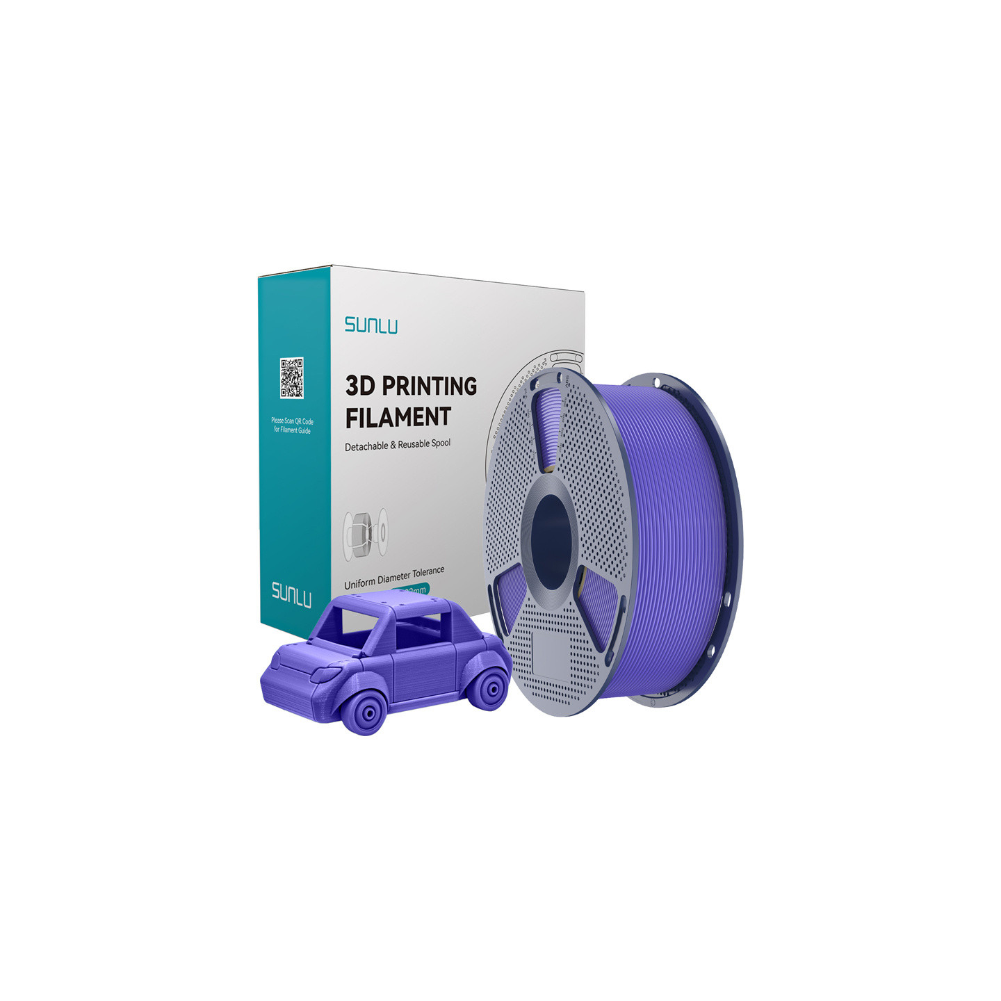 Sunlu PETG Filament (Lavender Purple)