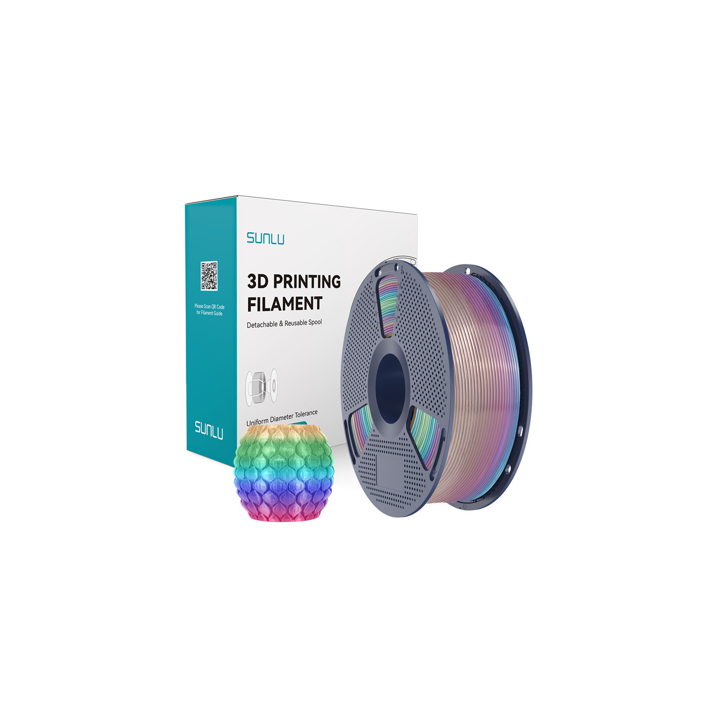 Sunlu PLA Transparent (Rainbow) 04 Filament
