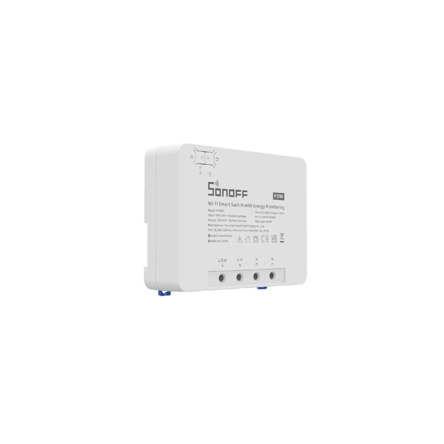 Sonoff POWR3 smart WiFi switch with current measurement function