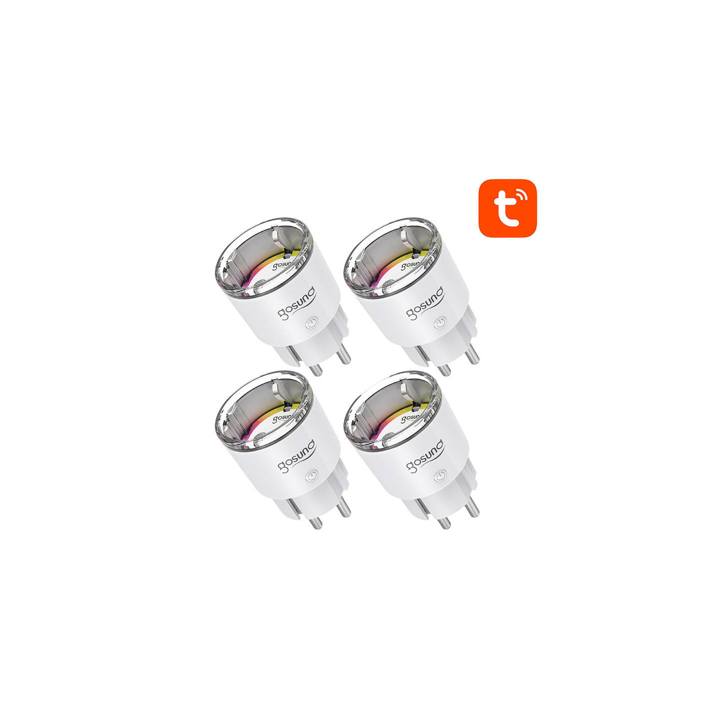 Gosund EP2 WiFi smart socket, 4 pieces (four-pack) 10A Tuya