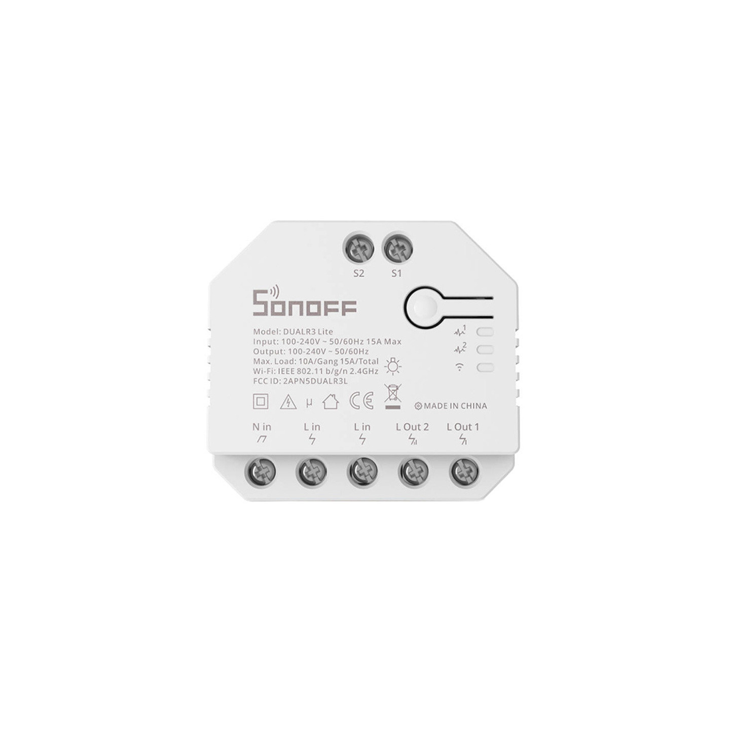 Smart Wi-Fi switch WiFi Sonoff Dual R3 Lite